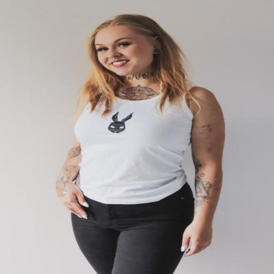 Kani Hihaton Tank Top Valkoinen