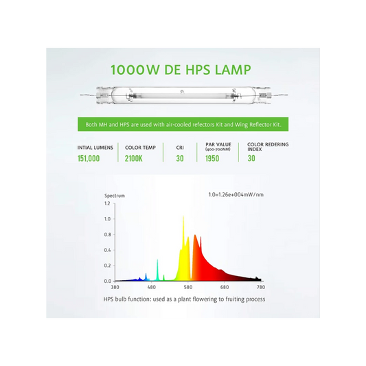 Polttimo DE HPS 1000w